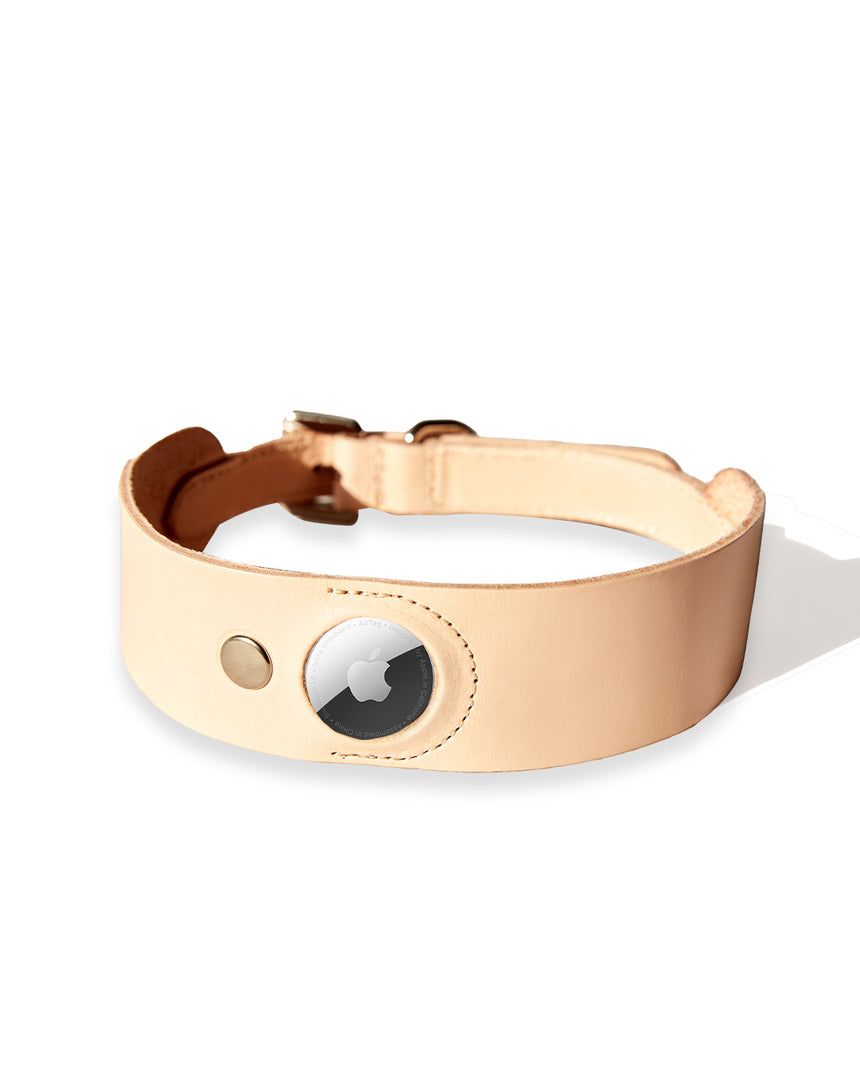 Leather Collar - Compatible with Apple AirTag
