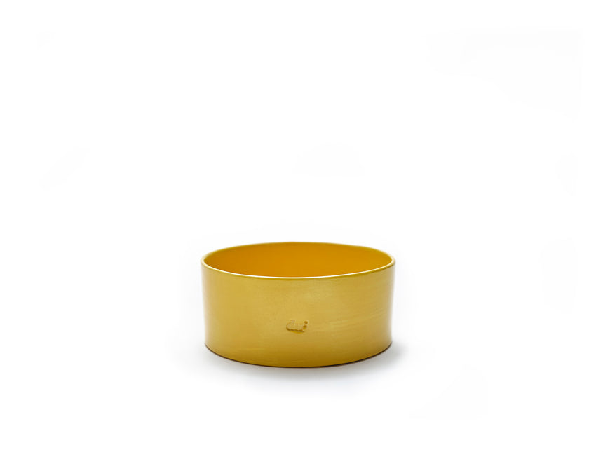 du2-yellow-ceramic-dog-bowl-set