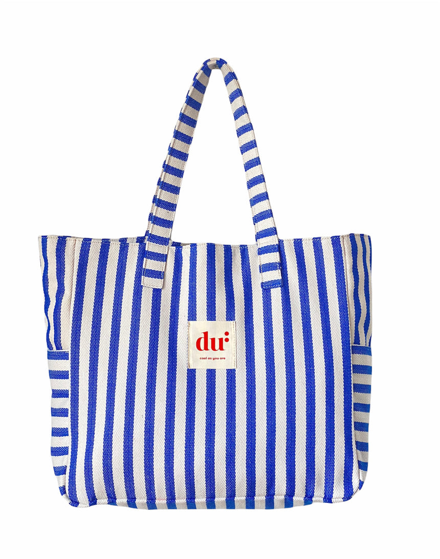 Travel Bag - Blue & White